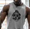 Sports vest fitness suit men's breathable tights crew neck vest