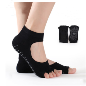 Yoga Socks - Color: Pink And Black