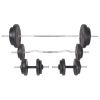 Workout Bench With Weight Rack, Barbell And Dumbbell Set 198.4 Lb