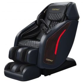 Enjoyment 05 - 3D Sl Track Thai Stretch Zero Gravity Full Body Massage Chair Recliner-Black