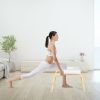 Yoga Headstand Wood Stool with PVC Pads-White - Color: White