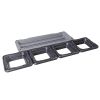 43 Inches Height Adjustable Fitness Aerobic Step with Risers-Gray - Color: Gray