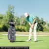 9.5 Inch Lightweight Golf Cart Bag with 15 Way Top Dividers-Red - Color: Red