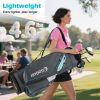 Golf Cart Bag Lightweight Portable Golf Club Organizer Bag-Gray - Color: Gray