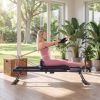 Foldable Pilates Reformer Machine for Home Gym Large Pilates Equipment-Black - Color: Black