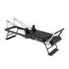 Foldable Pilates Reformer Machine for Home Gym Large Pilates Equipment-Black - Color: Black