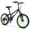 20 Inch Kids Mountain Bike With Adjustable Seat-Black - Color: Black - Size: 20 Inches