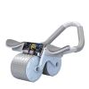 Abdominal Exercise Roller With Timer & Pad Silent Automatic Rebound Widened Wheel Base For Abdominal Core Strength Training Blue (No Timing)