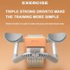 Abdominal Exercise Roller With Timer & Pad Silent Automatic Rebound Widened Wheel Base For Abdominal Core Strength Training Blue (No Timing)