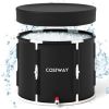 66 Gal Foldable Ice Bath Tub with Lid for Adult