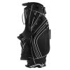 Golf Stand Cart Bag With 6-Way Divider Carry Pockets-Black