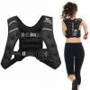 30Lbs Workout Weighted Vest With Mesh Bag Adjustable Buckle-30 Lbs - Color: Black - Size: 30 Lbs