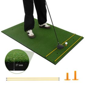 5 X 3 Ft Artificial Turf Grass Practice Mat For Indoors And Outdoors-27Mm - Color: Green - Size: 27Mm