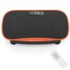 Vibration Plate Exercise Machine for Lymphatic Drainage and Weight Loss with 10 Speed Intensities-Orange - Color: Orange