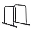 Adjustable Dip Bar Station With 660 Lbs Capacity For Calisthenics And Strength Training-Black - Color: Black