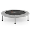 38 Inch Mini Folding Trampoline Portable Recreational Fitness Rebounder-Gray - Color: Gray