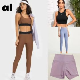 Color: Black - Size: M - Tracksuits yogas skimss set women Luxury Soft New Trend Shoulder Bra Fitness Sport Set Fitness Pants XS~2XL