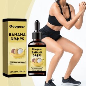 Banana Infused Wellness Oral Drops, Fruit-Based Daily Dietary Supplement for Metabolic & Healthy Body Composition Support, 60ML / 2 FL OZ