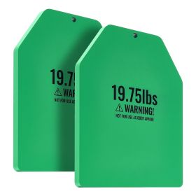 Weight Vest Plates, 19.75 LB Pairs, Premium Steel Weighted plates, Contoured Ergonomic Fit – WODs, Additional Weight for Weight Vests