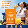 Zero Sugar Passion Fruit Electrolyte Powder 15 Single Serve Sticks, No Gluten & Preservatives Dietary Supplement