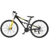 Mountain Bike, 29 inch MTB Bicycle with Full Dual Suspension, 24 Speeds Twist Shifting, Comfort Saddle, Dual Disc Brakes, Aluminum Alloy Frame