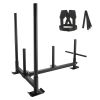 Weight Training Sled, Pull Push Power Sled with Handle, Fitness Strength Resistance Training