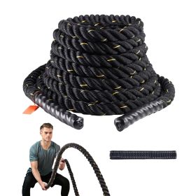 Battle Rope, 1.5 Inch Diameter 30Ft Length Polyester Exercise Rope, Battle Exercise Equipment