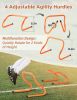 Agility Ladder,Football Training Equipment Set,4 Agility Hurdles, 20 feet12 Rungs Speed Ladder,12 Disc Cones,Resistance Parachute, Jump Rope