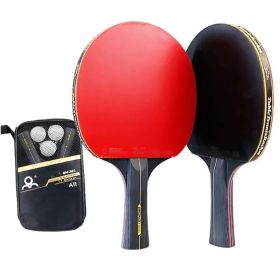 6-Star 7-Ply Genuine Professional Table Tennis Racket, Double Racket, Straight and Penhold Handles
