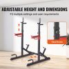Squat Stand Power Rack, Multi-Functional Barbell Rack with Hook, Weight Plate Storage Attachment, Adjustable Free Bench Press Stands