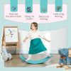32.3" Balance Board, Wobble Board for Toddlers, Montessori Waldorf Toy, Blue, Perfect for Ages 3-6 Years Old