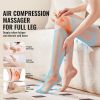 Full Leg Massager, Air Compression Leg Massager for Foot Calf Thigh Knee, 2 Knee Heating Levels, 3 Modes & 3 Intensities