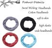 12pcs Headbands for Women Sweat Wicking Wrap Headband Elastic Turban Wide Knot Bows Head Wraps Hair Bands Running Athletic Yoga Multi-Function Headban