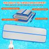 Gymnastics Air Mat, 4 inch Thickness Inflatable Gymnastics Tumbling Mat, Tumble Track with Electric Pump