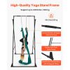 Yoga Stand Frame, Max 440.9 lbs Load Swing Stand, Triangular Structure Pull Up Stands, Aerial Silk Stands with EVA Foam & 6.6-yard Yoga Hammock