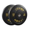 35LB 100% high density rubber, each bumper plate has an inner ring with a diamter of 2"(IWF standard)