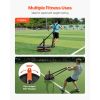 Weight Sled, Steel Power Sled, Fitness Strength Training Sleds for Athletic Exercise Speed Improvement, Workout Fitness Equipment with Harness