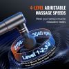 Massage Gun Deep Tissue, Percussion Mini Muscle Massage Gun for Athletes - with 4 Speed Levels & 4 Massage Heads, 12V 2500mAh Batteries
