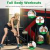 1Pair Ropeless Battle Ropes for Home Portable Compact Workout Exercise Training Battle Rope With Waist Strap for Women Men Strength Training Spring Ba