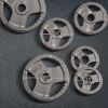 6 PCS Weight Plates Grip Plate Sets for Strength and Crossfit and Weightlifting Training, Barbell Weight Set for Home, 77 Lbs Total