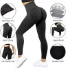 Color: GRAY, Size: S - Seamless Knitted Leggings Fitness GYM Pants Women's High Waist Leggings Hips Tight Peach Buttocks High Waist Nude Yoga Pants