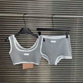 Color: Brown2 - Size: M - tracksuit woman summer skimss T shirts vacation vest set super short shorts girls swimsuit brand sportswear
