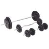 Workout Bench With Weight Rack, Barbell And Dumbbell Set 198.4 Lb