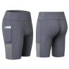 Size: X-Large,Color: Gray - All Seasons Yoga Shorts Stretchable With Phone Pocket