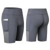 Size: X-Large,Color: Gray - All Seasons Yoga Shorts Stretchable With Phone Pocket