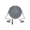 Yoga Sitting Ball with Felt Cover and Air Pump-Gray