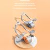 Abdominal Exercise Roller With Timer & Pad Silent Automatic Rebound Widened Wheel Base For Abdominal Core Strength Training Orange (No Timing)
