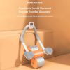 Abdominal Exercise Roller With Timer & Pad Silent Automatic Rebound Widened Wheel Base For Abdominal Core Strength Training Orange (No Timing)