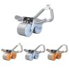 Abdominal Exercise Roller With Timer & Pad Silent Automatic Rebound Widened Wheel Base For Abdominal Core Strength Training Orange (No Timing)