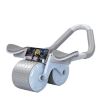 Abdominal Exercise Roller With Timer & Pad Silent Automatic Rebound Widened Wheel Base For Abdominal Core Strength Training Blue (No Timing)